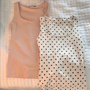 2 stretchy Zara tanks